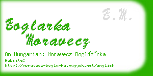 boglarka moravecz business card